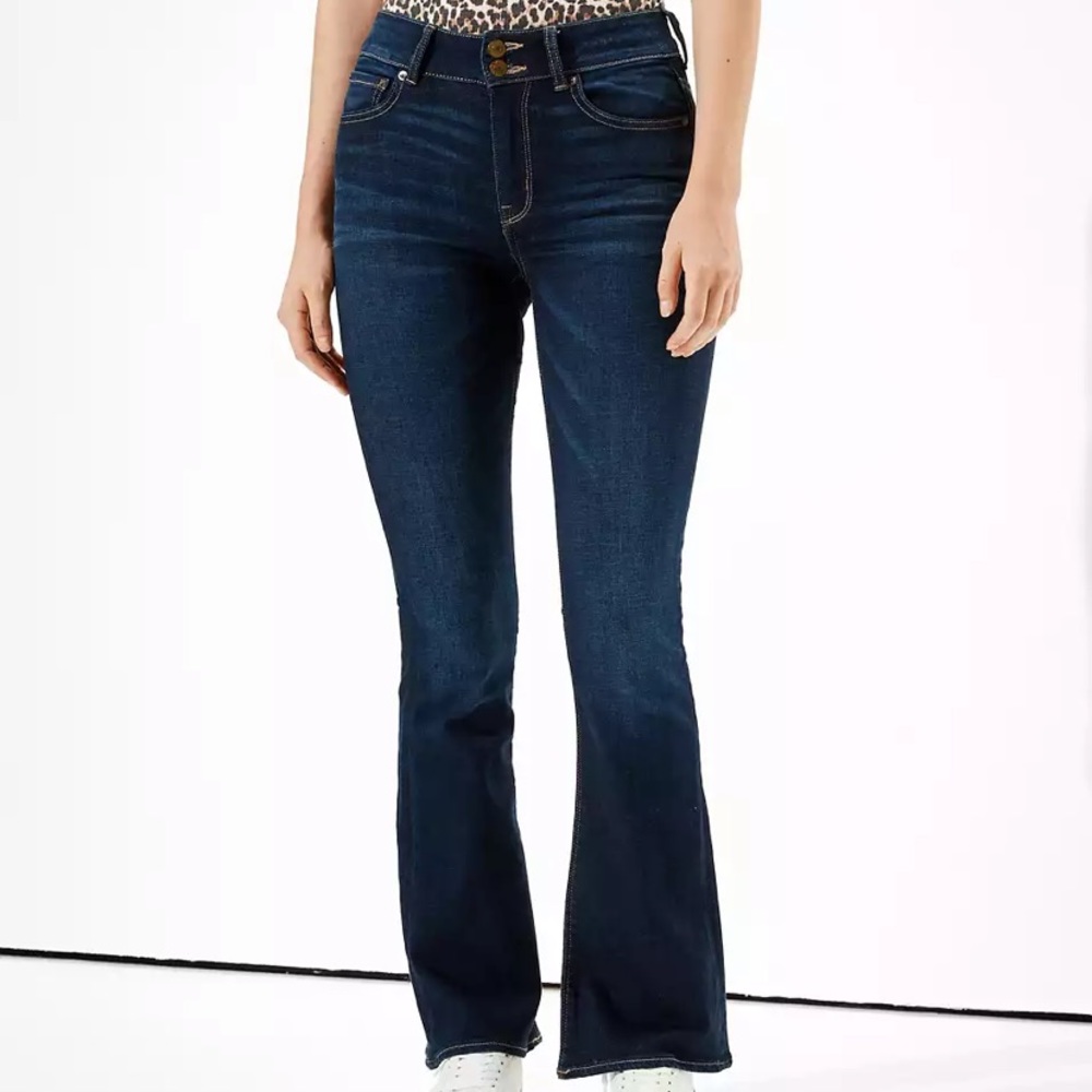 American Eagle Hi-Rise Artist Flare 14 Long